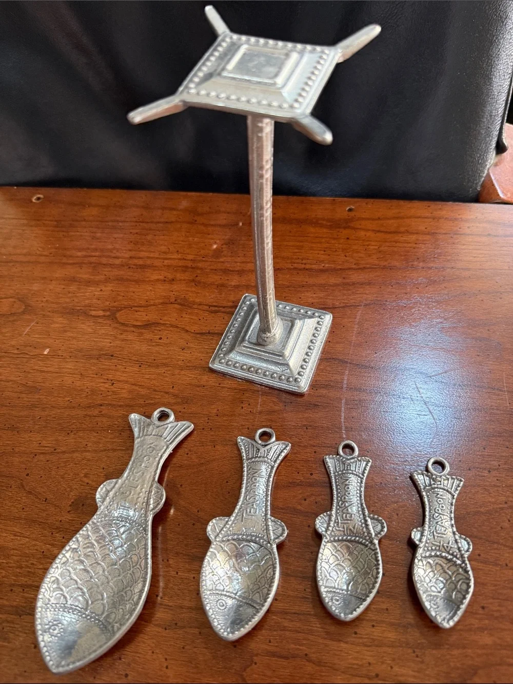 Crosby & Taylor Pewter Fish-Shaped Metal Spoon Set Collection